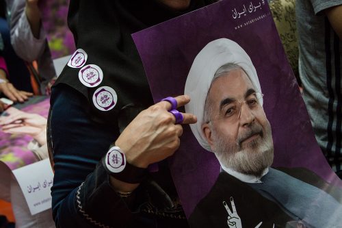 Fans of President Rouhani